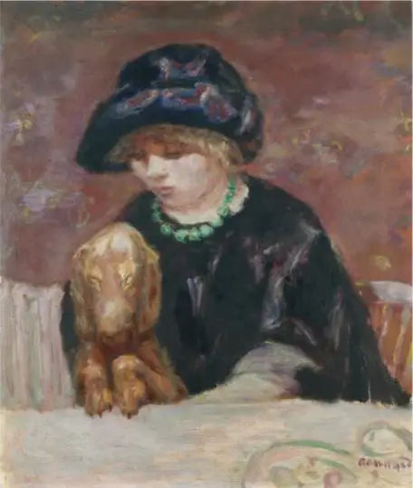 Kvinnen med basset - Pierre Bonnard