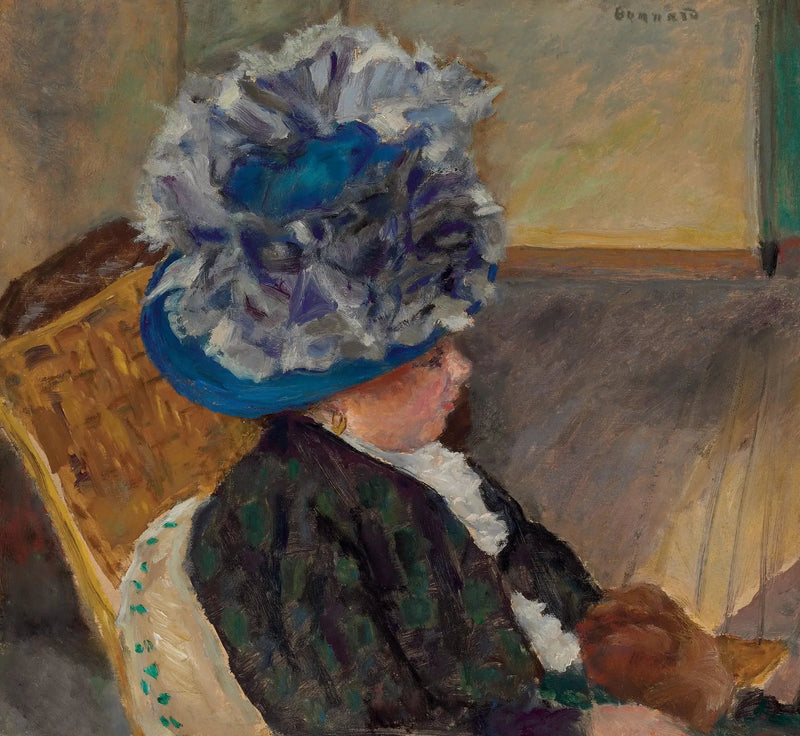 Kvinnen med den blå hatten - Pierre Bonnard