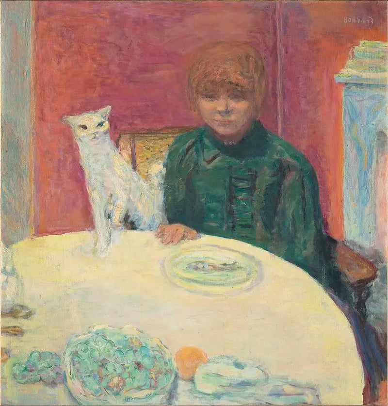 Kvinnen med katten - Pierre Bonnard