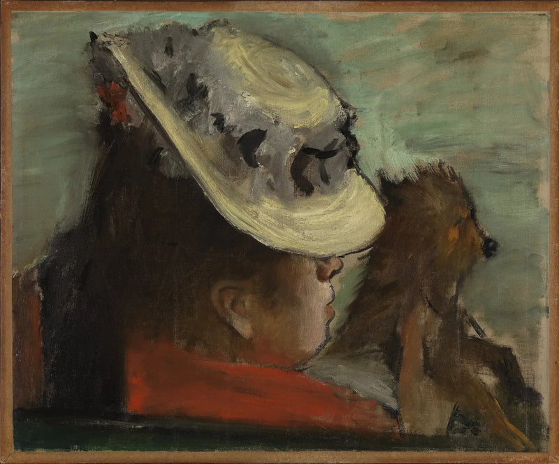 Kvinnen med hunden - Edgar Degas