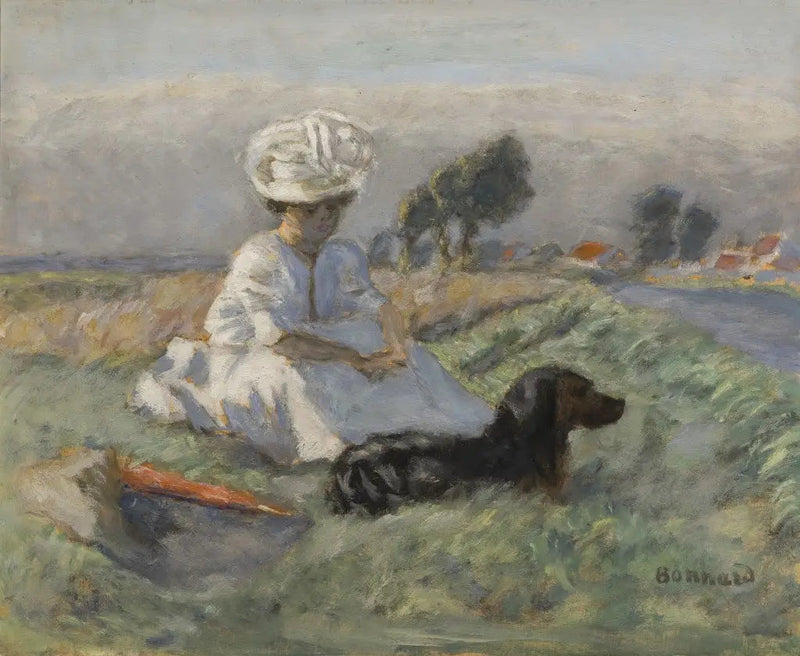 Kvinnen med hunden - Pierre Bonnard