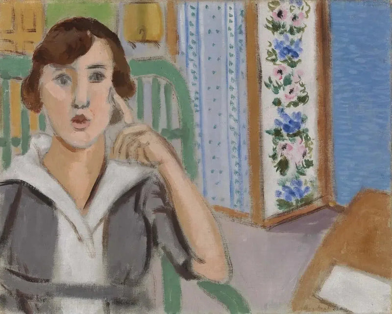 Kvinnen med skjermen - Henri Matisse