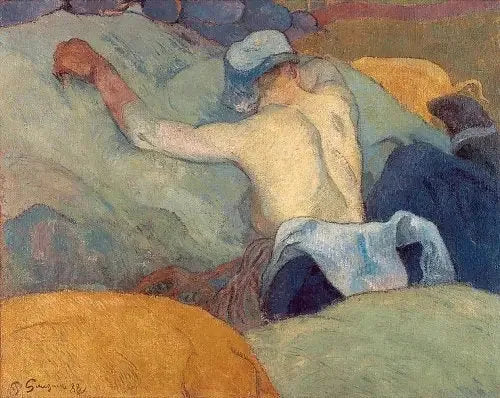 Kvinnen med grisene, i full varme - Paul Gauguin