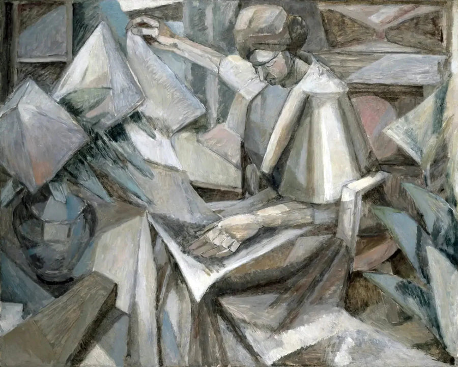 Kvinnemennesket med phlox - Albert Gleizes