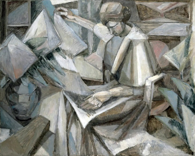 Kvinnemennesket med phlox - Albert Gleizes