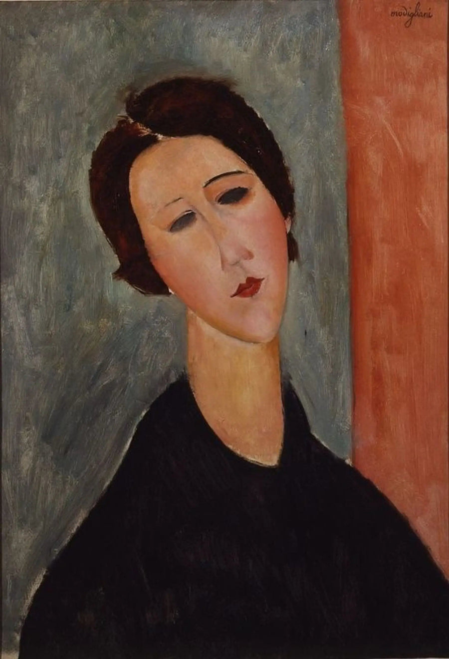 Den brune kvinnen - Amedeo Modigliani