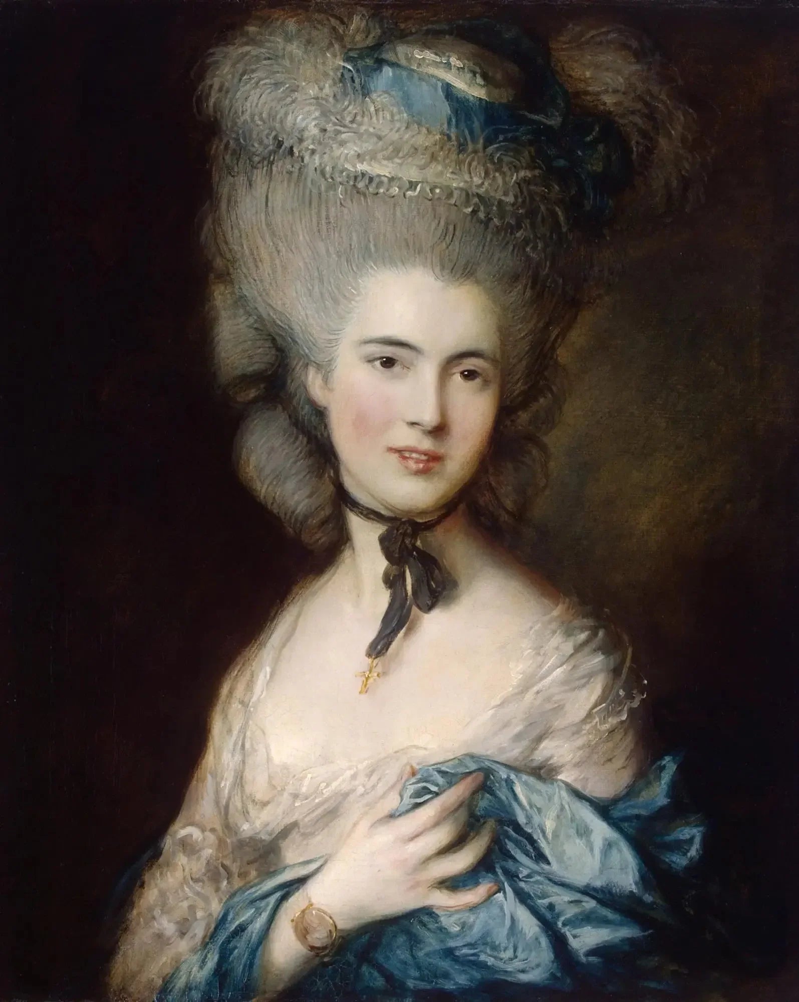 La Femme en bleu - Thomas Gainsborough image 1 tableau peint à l’huile sur toile