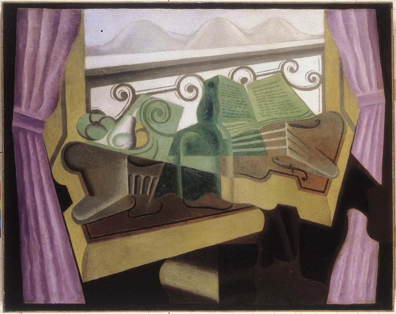 Vinduet mot åsene - Juan Gris