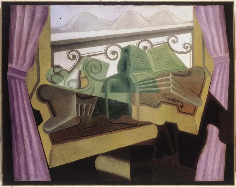 Vinduet mot åsene - Juan Gris