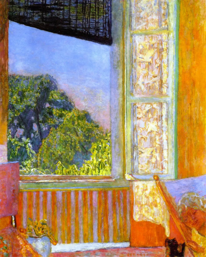 Det åpne vinduet - Pierre Bonnard
