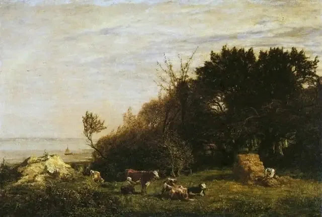 Saint-Siméon gården, i nærheten av Honfleur - Eugène Boudin