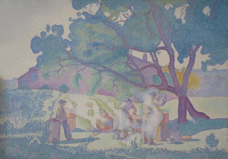 Gården, morgen - Henri-Edmond Cross