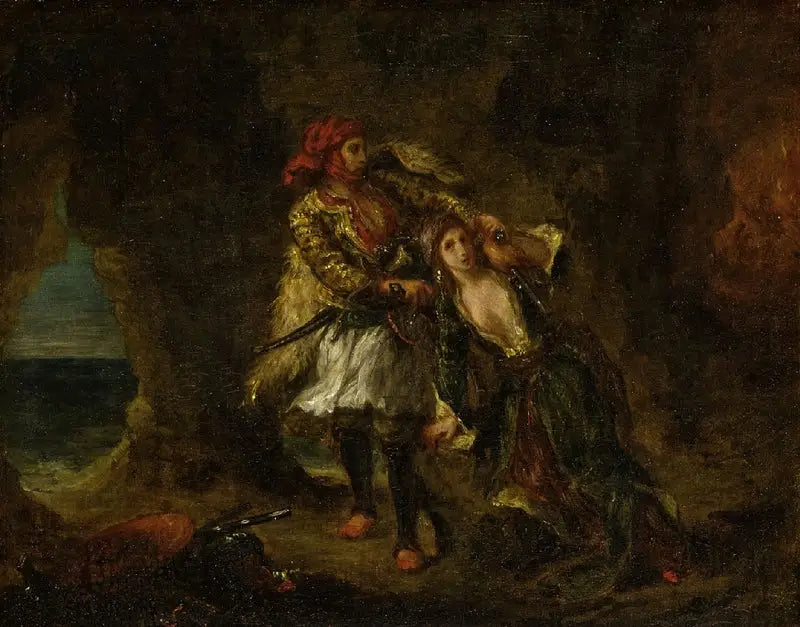 Abydos-bruden - Eugène Delacroix