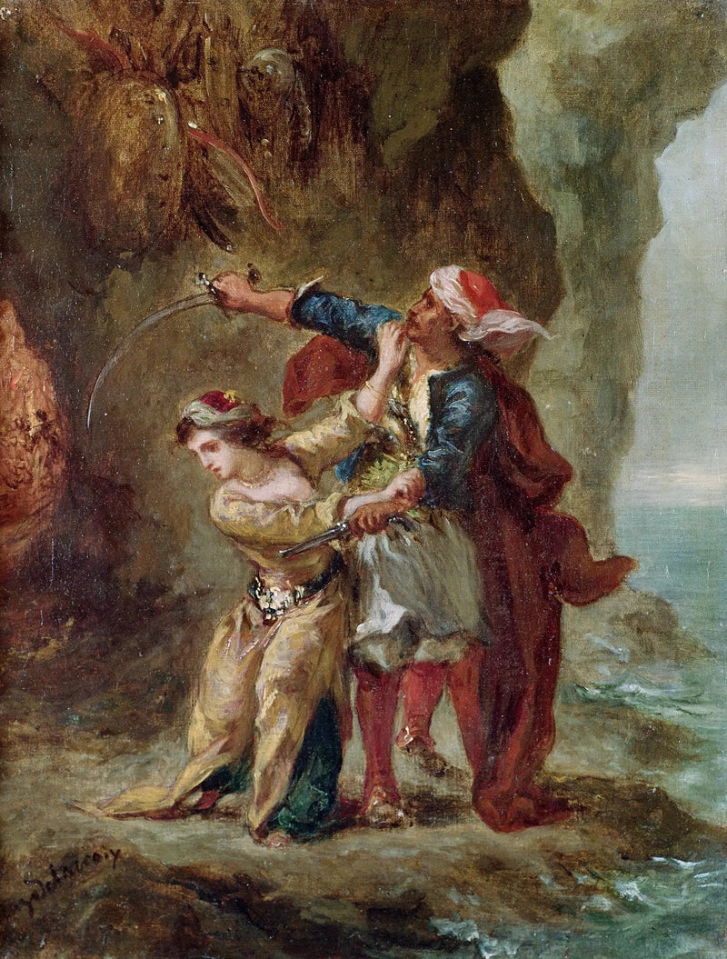 Abydos-bruden - Eugène Delacroix