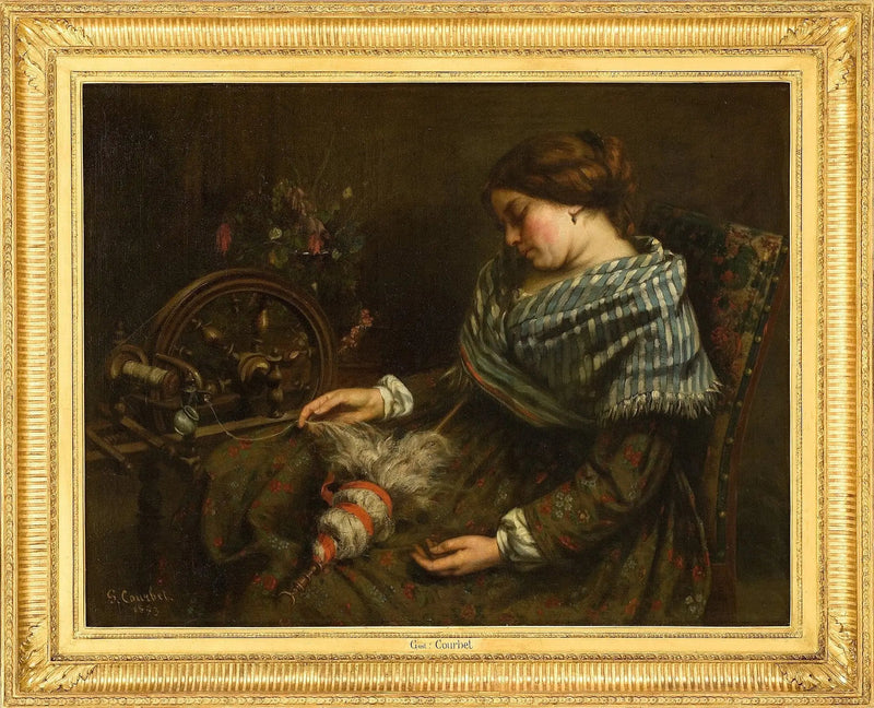 Den sovende veverinnen - Gustave Courbet