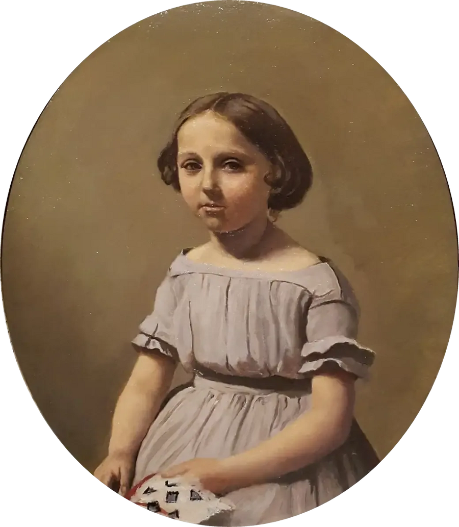 Den eldste datteren til Herr Edouard Delalain - Jean-Baptiste Camille Corot