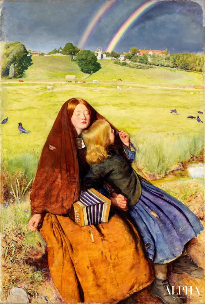 La fille aveugle - John Everett Millais - Reproductions de tableaux et peintures haut de gamme