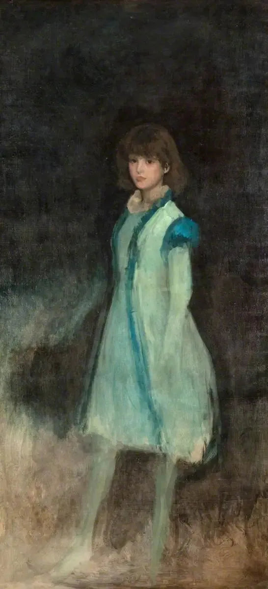 Den blå jenta: Connie Gilchrist - James Abbott McNeill Whistler