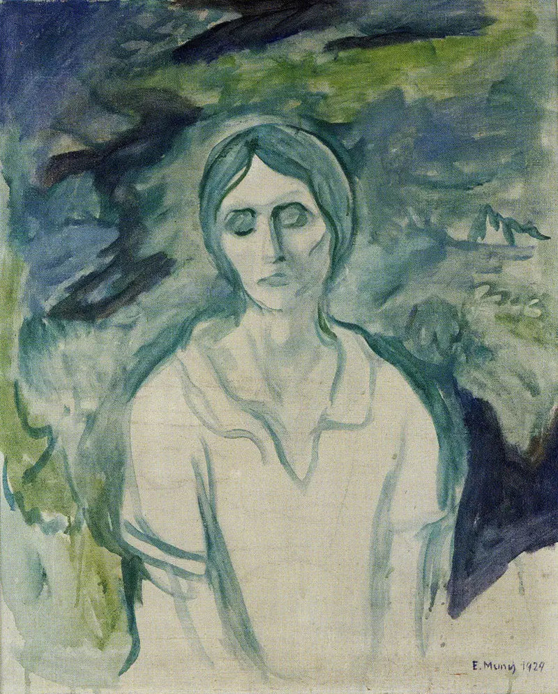Den gotiske jenta - Edvard Munch