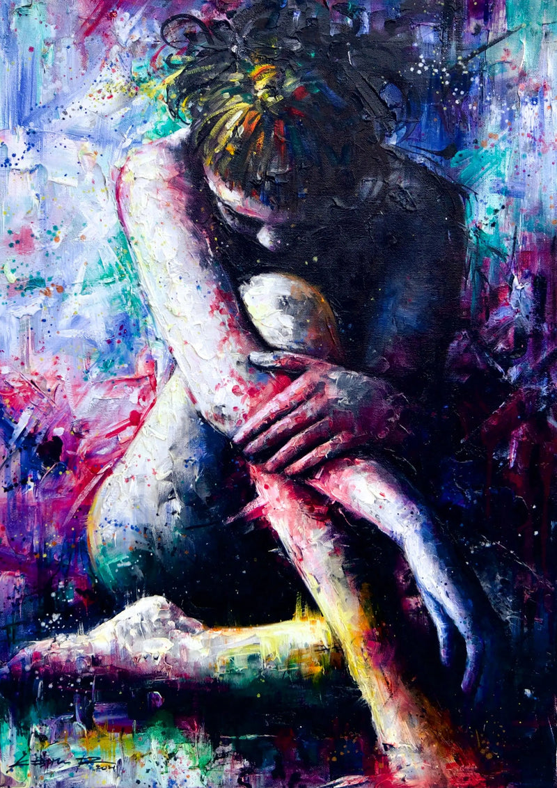Den lilla jenta | 50 x 70 cm