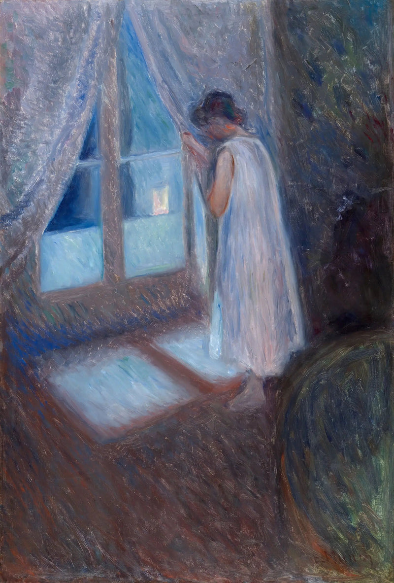 Jenta ved vinduet - Edvard Munch
