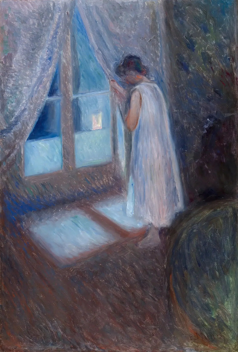 Jenta ved vinduet - Edvard Munch