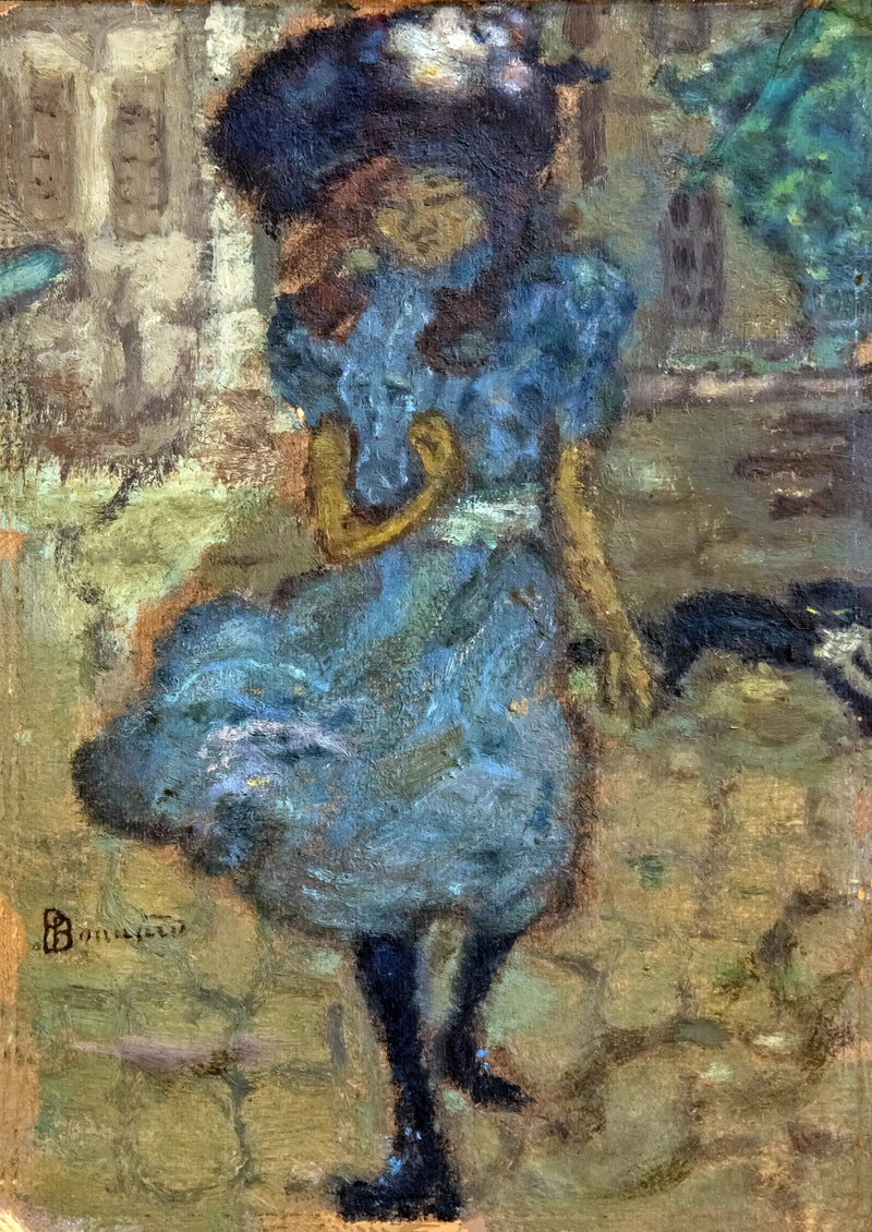 Jenta med katten - Pierre Bonnard