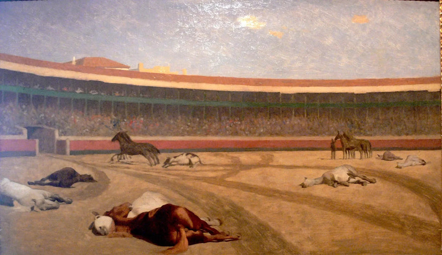 Slutten på tyrefekting - Jean-Léon Gérôme