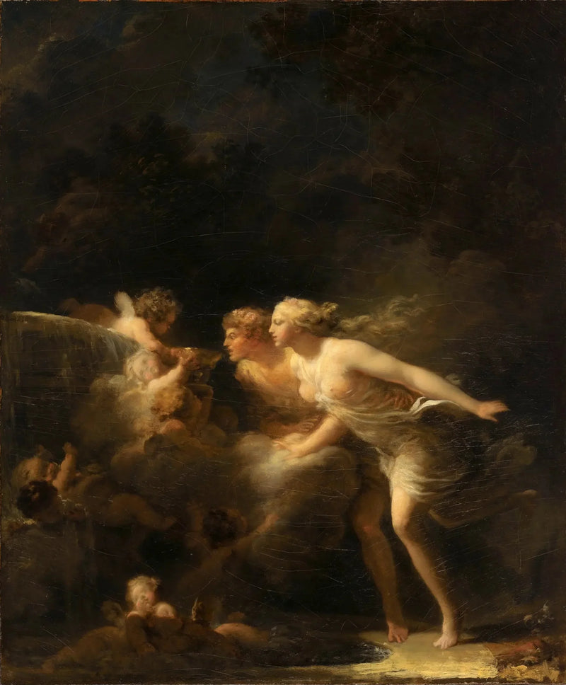 Kjærlighetens fontene - Jean-Honoré Fragonard