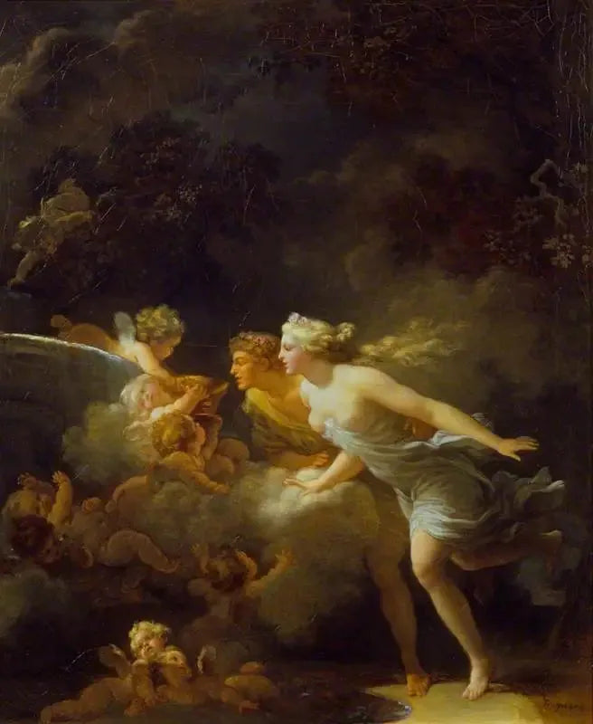 Kjærlighetens fontene - Jean-Honoré Fragonard