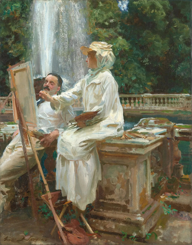 Fontenen, Villa Torlonia, Frascati, Italia - John Singer Sargent