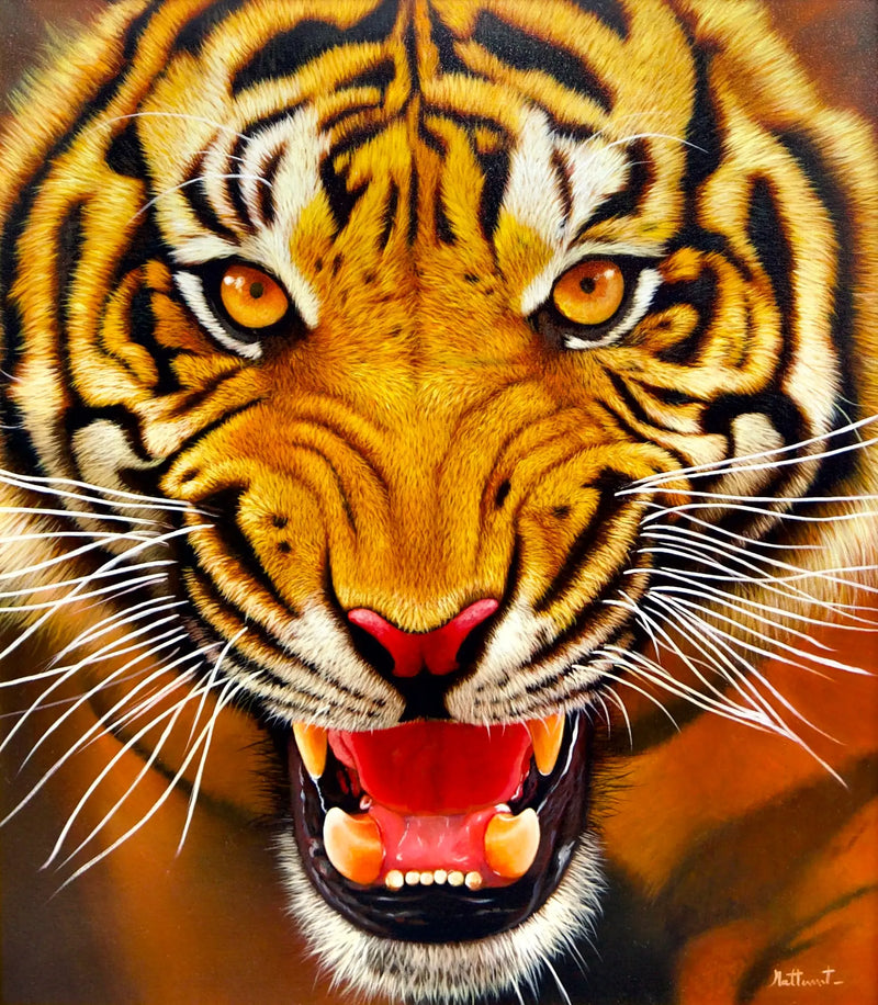 Tigerens styrke | 95 x 105 cm
