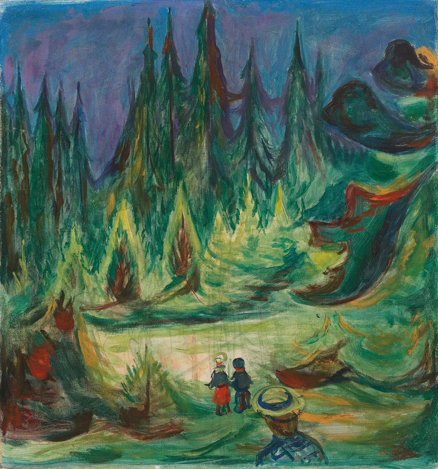 Den fortryllede skogen - Edvard Munch