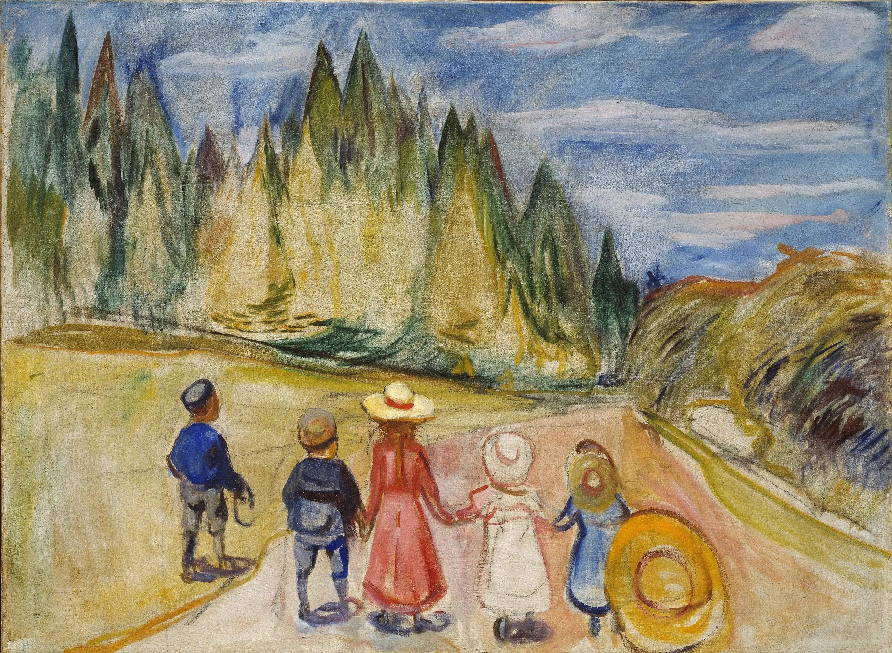 Reproduction du tableau « La Forêt enchantée - Edvard Munch » par Alpha Reproduction en peinture à l’huile