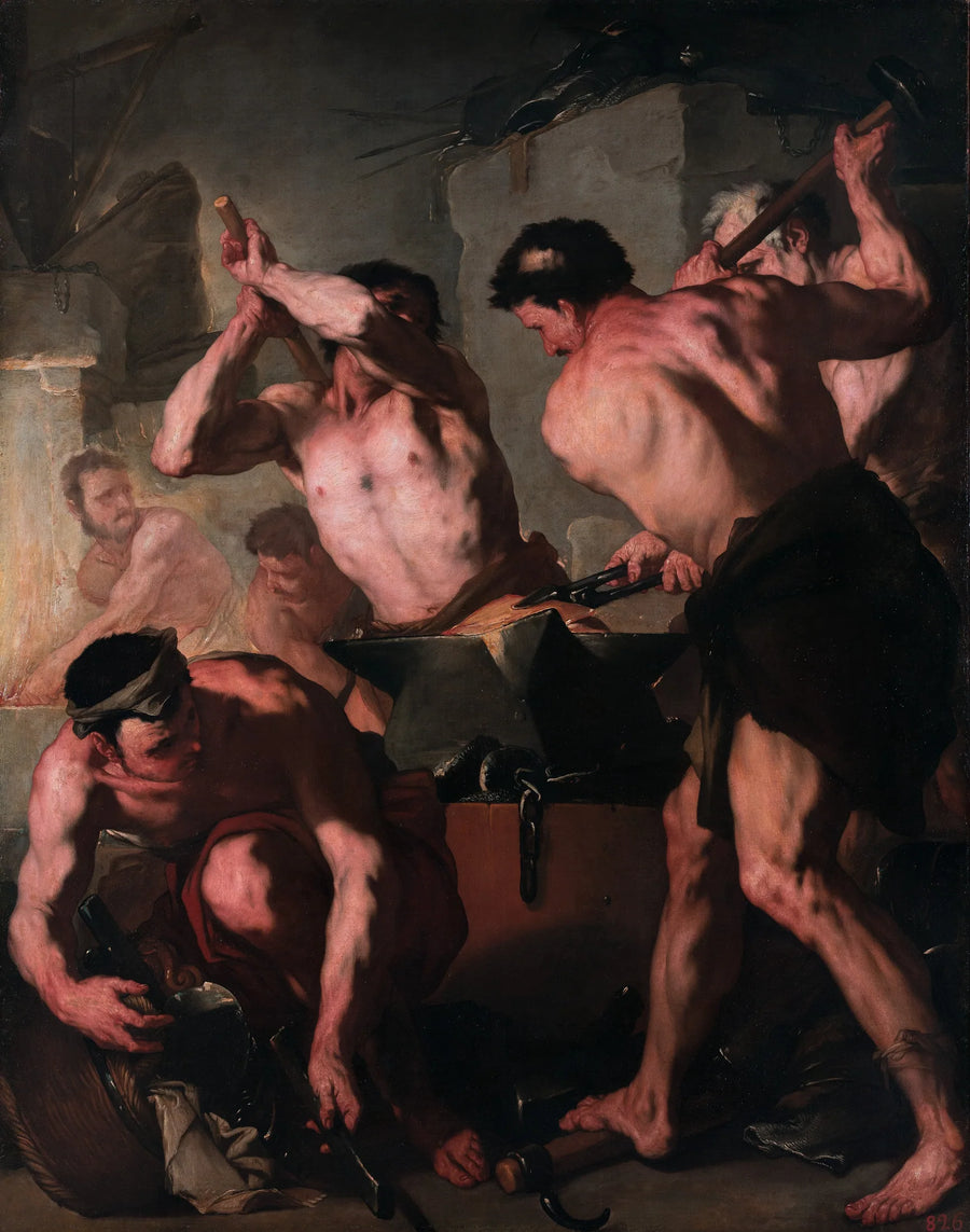 Vulcains smie - Luca Giordano