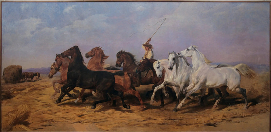 Hvetehøsting i Camargue - Rosa Bonheur