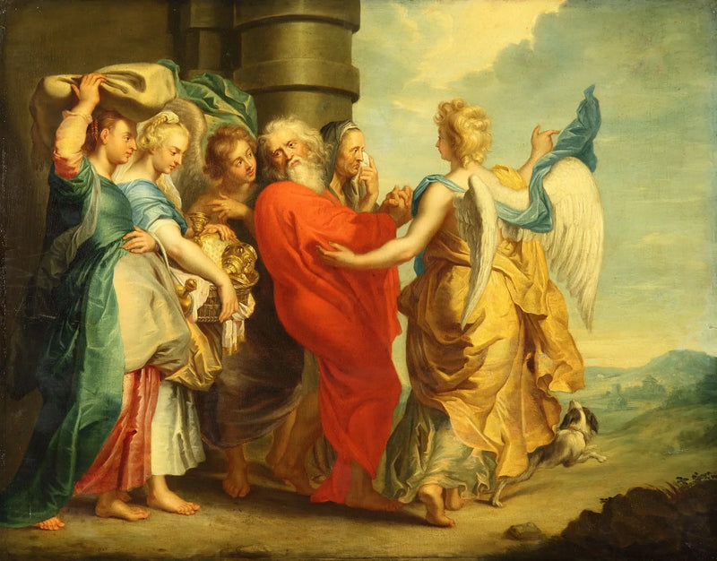 Flukten til Lot og hans døtre - Peter Paul Rubens