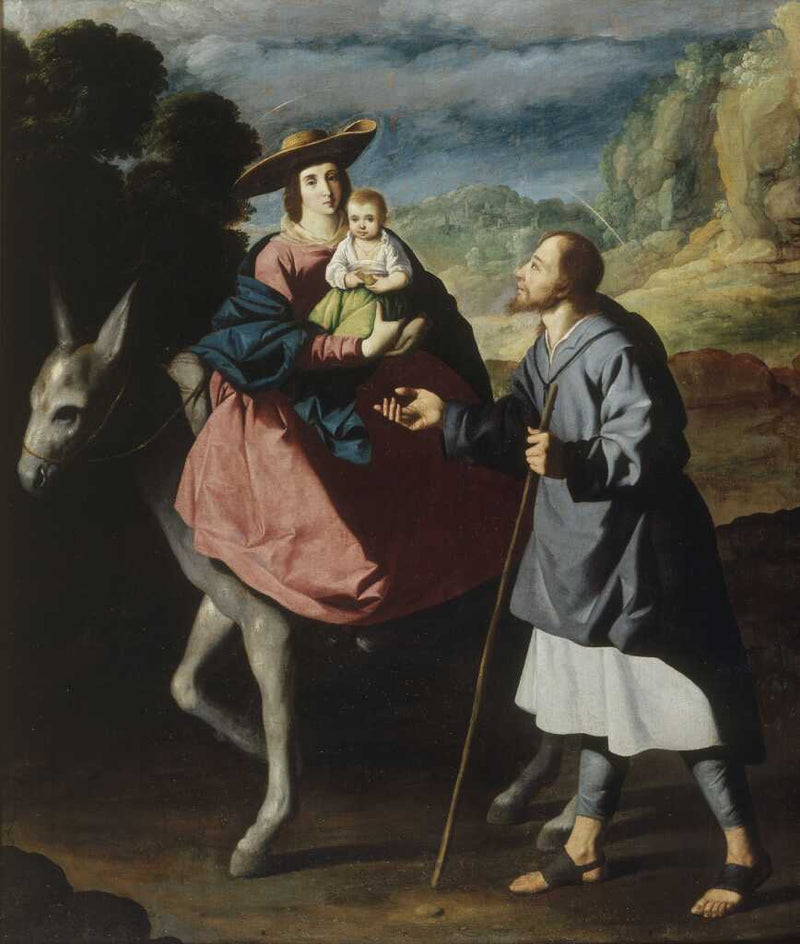 Flukten til Egypt - Francisco de Zurbarán
