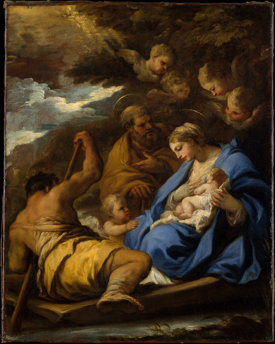 Flukten til Egypt - Luca Giordano