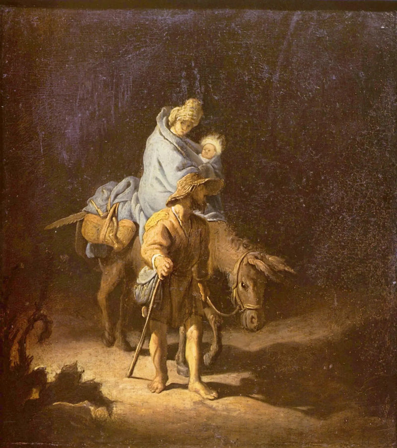 Flukten til Egypt - Rembrandt