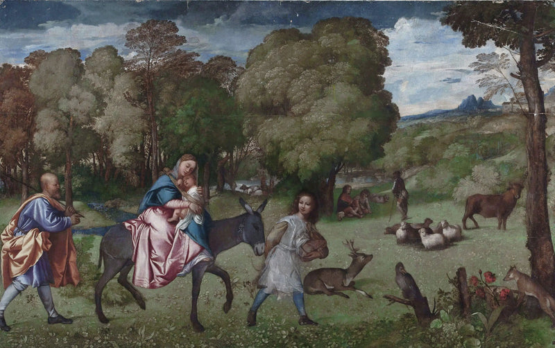 Flukten til Egypt - Titian