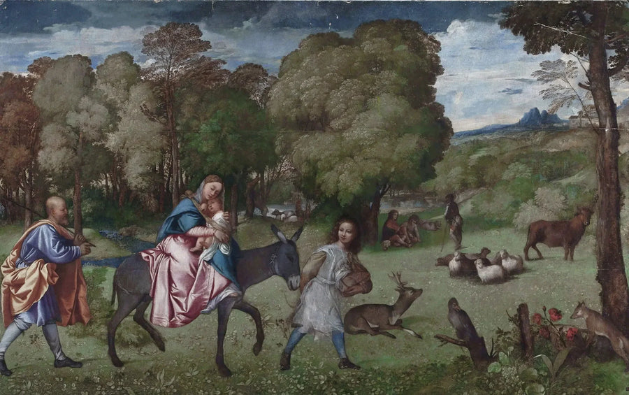 Flukten til Egypt - Titian