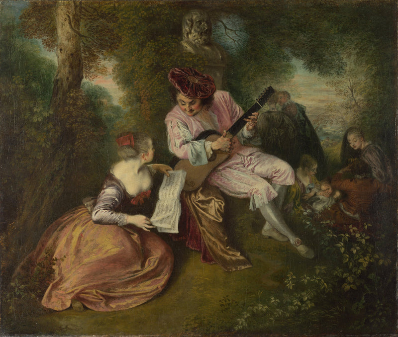 Kjærlighetens rekke - Antoine Watteau