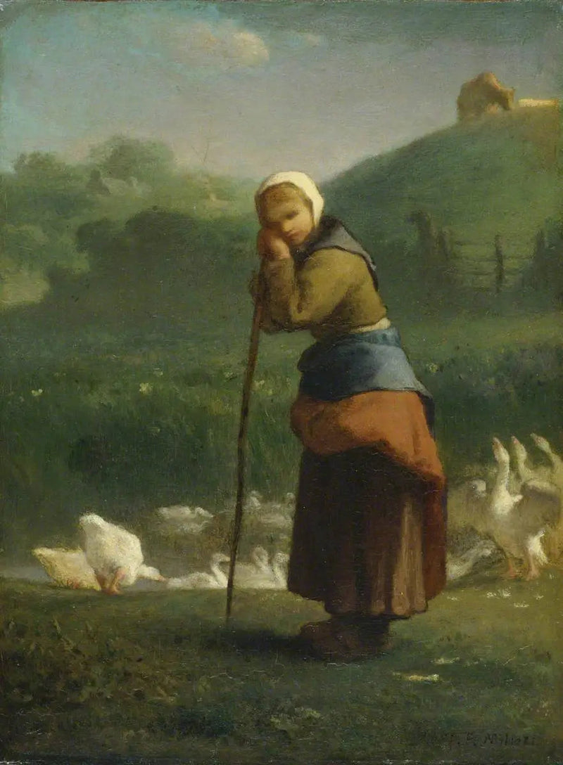 Gåsestellerinnen i Gruchy - Jean-François Millet