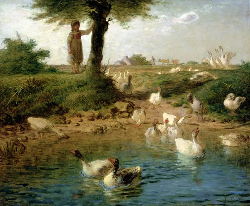 Gåsestelleren - Jean-François Millet