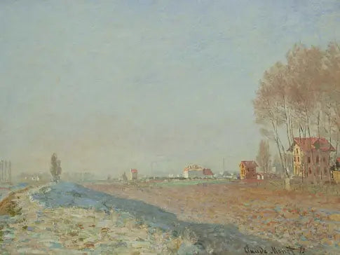 Isen på slettene ved Colombes - Claude Monet