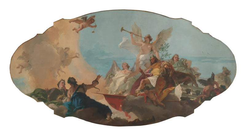 Familien Barbaro's Helliggjørelse - Giovanni Battista Tiepolo