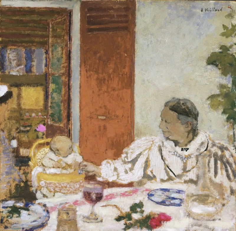 Bestemor. Ved bordet - Édouard Vuillard