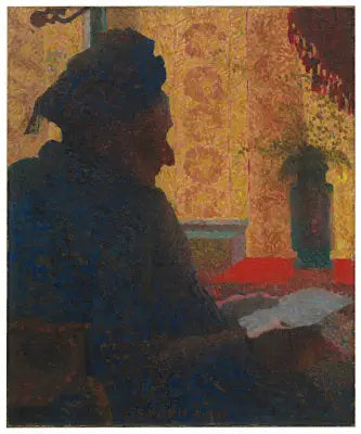 Bestemor Michaud mot lysningen - Édouard Vuillard