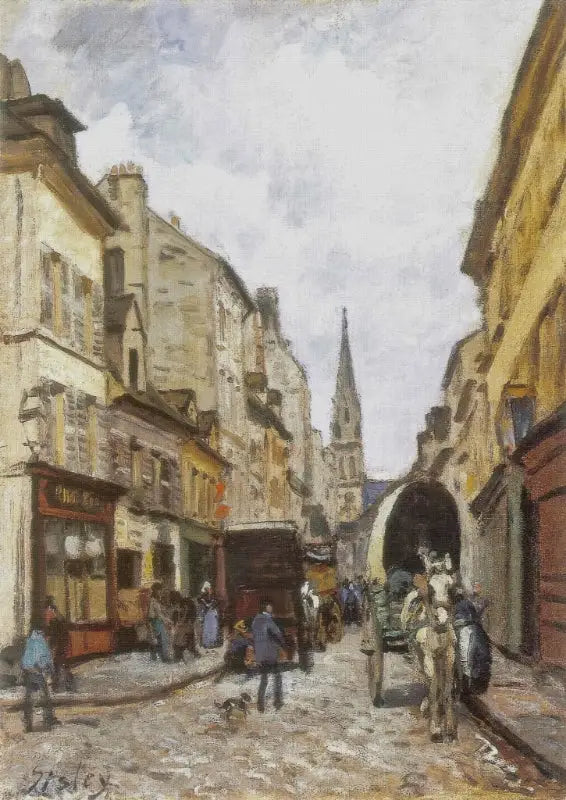 La Grand-Rue i Argenteuil - Alfred Sisley